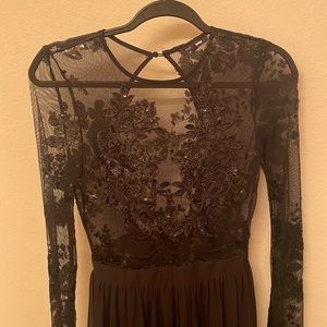 Black lacey maxi dress